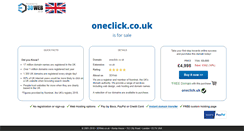Desktop Screenshot of oneclick.co.uk